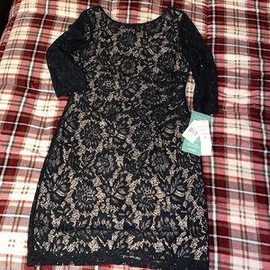JCPenny special occasion black knee length dress